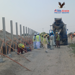 Column Installation and Concrete Fill